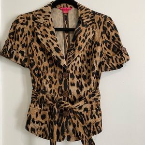Sunny Leigh animal print jacket